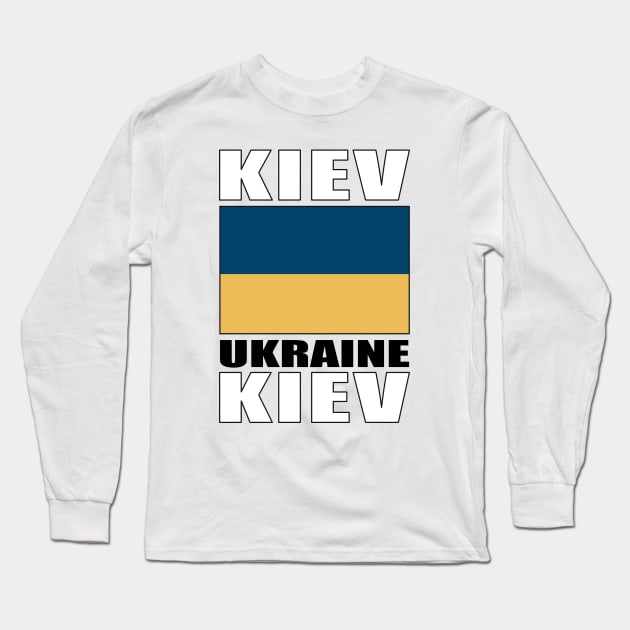 Flag of Ukraine Long Sleeve T-Shirt by KewaleeTee